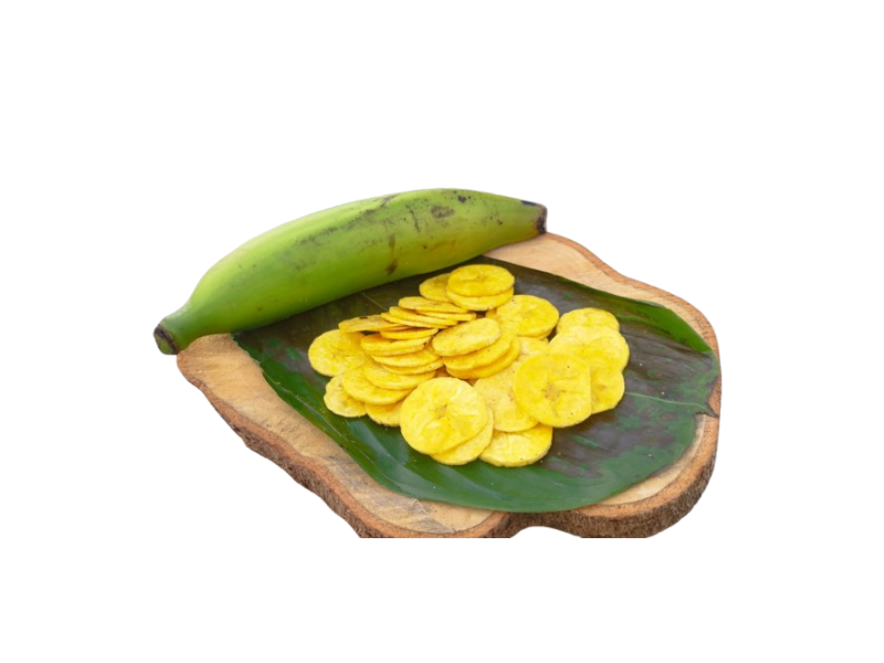 Monedas de platano verde - paquete por 250gramos