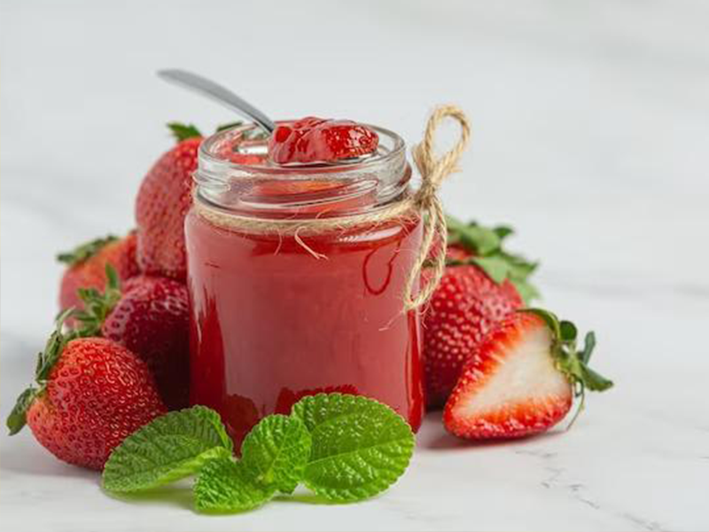 Mermelada de fresa con estevia - Frasco x 8 onzas