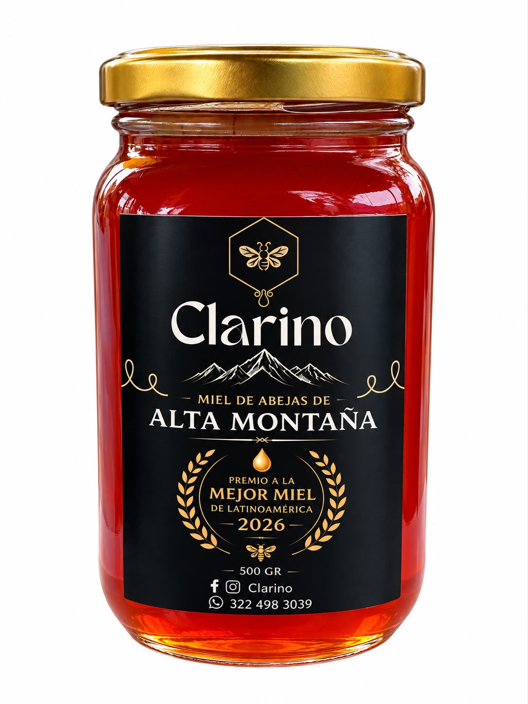 Miel de abeja  CLARINO x 500gr